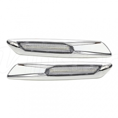 Dynamic BMW LED Side Marker (Clear Lens+Silver Chrome Finishes)