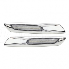 LED Side Indicator Light (GIV) (Clear Lens+Silver Chrome Finishes)