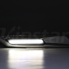 LED Side Indicator Light (GIV) (Smoke Lens+Silver Chrome Finishes)