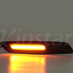 LED Side Indicator Light (GIV) (Clear Lens+Black Chrome Finishes)