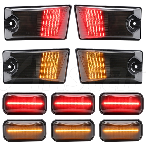 Hummer H2 Front+Rear LED Cab Roof Light